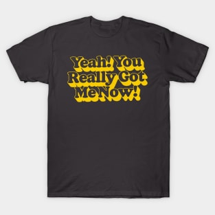 Yeah, You Really Got Me Now / Retro 60s Typography Design T-Shirt